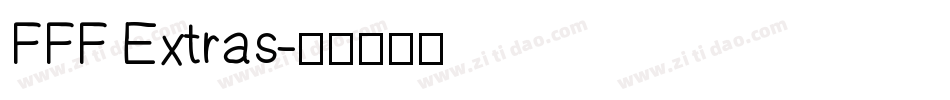 FFF Extras字体转换